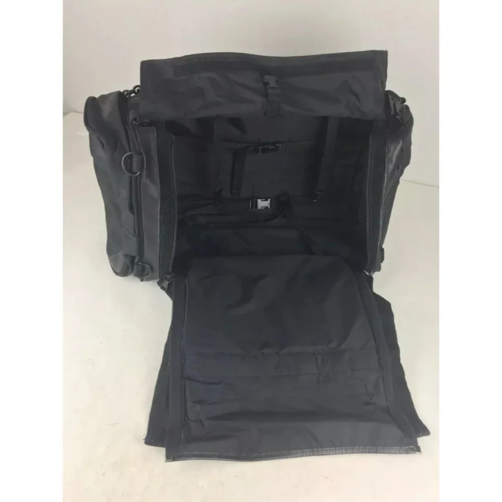 Harley Davidson Unisex Adult Black Pockets Adjustable Double Strap Duffle‎ Bag